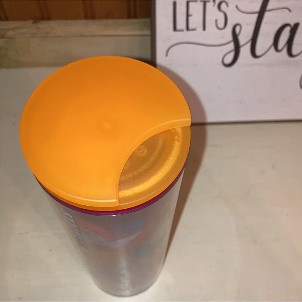Rare Starbucks Butterfly Floral Travel Cup Reusable Tumbler Orange Sip Lid New